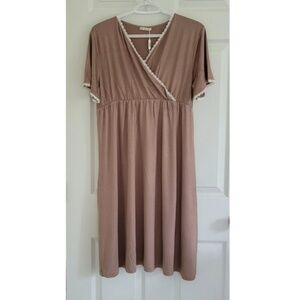 Short Sleeve Lycra Viscose Maternity Nightgown Size M